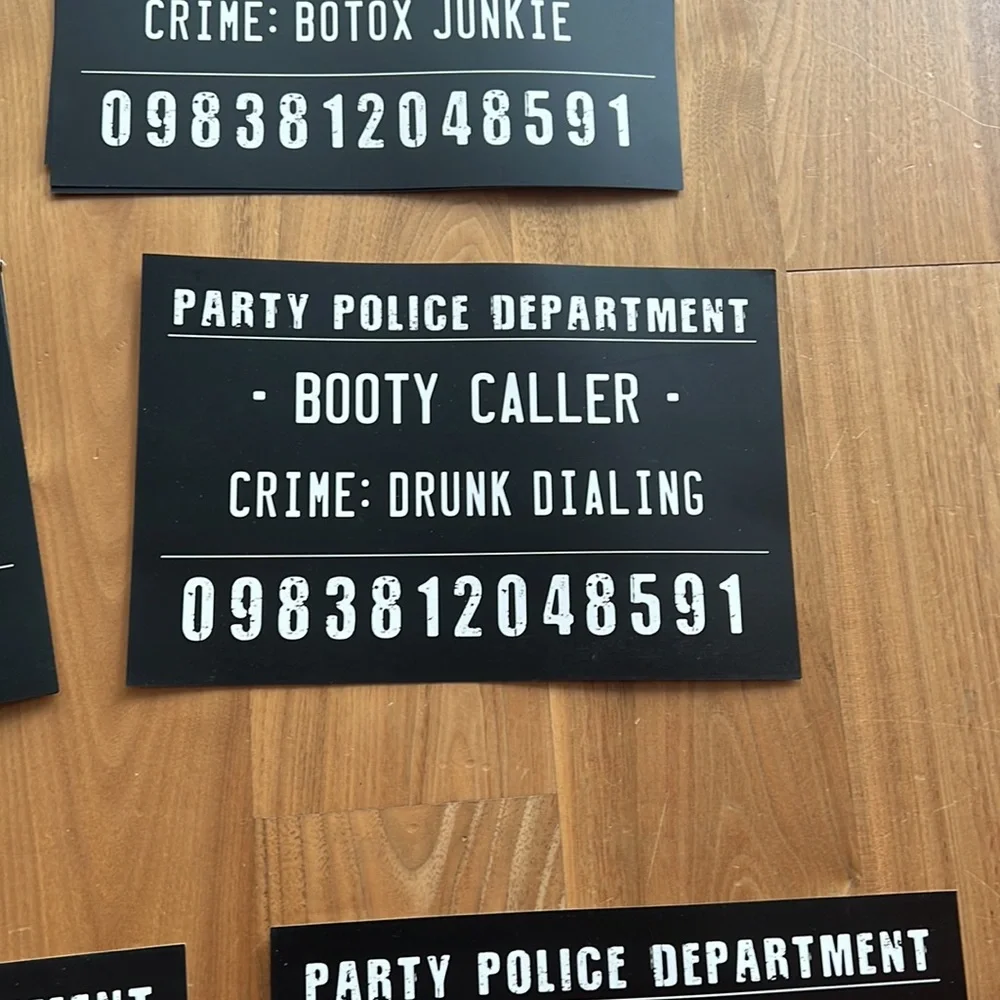 🗽Mug Shot Party Police Department